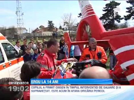 Copil de 3 ani, salvat de prietenul cu 11 ani mai mare