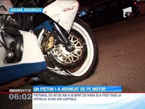 Inconstienta unui pieton a curmat viata a doi tineri motociclisti