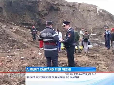 Ingropata de vie sub un mal de pamant si de gunoaie