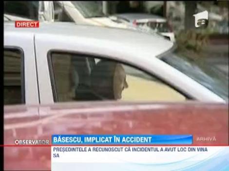 Traian Basescu, implicat intr-un accident auto