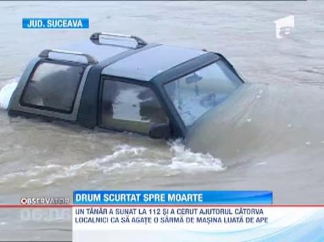 Operatiune de salvare extrem de dificila in albia raul Siret