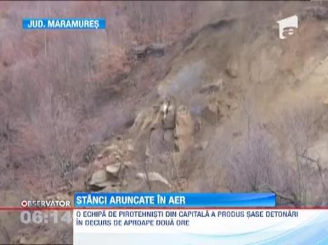 Explozii controlate pe DN 18B