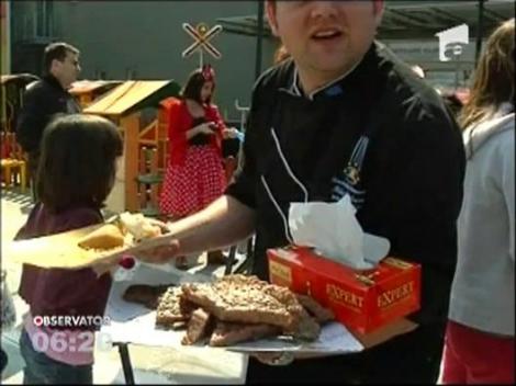 Delicatese unguresti si sarbesti, intr-o piata din Capitala