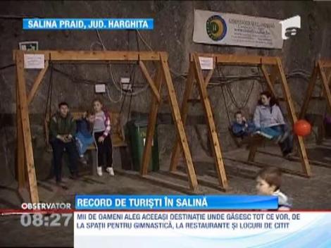 Record de turisti la Salina Praid