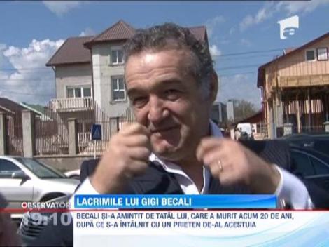 Gigi Becali, cu lacrimi in ochi