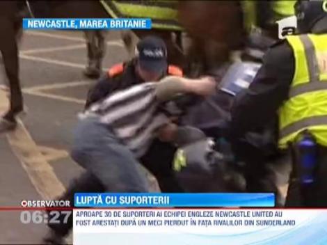 Incidente violente intre suporterii lui Newcastle si fortele de ordine
