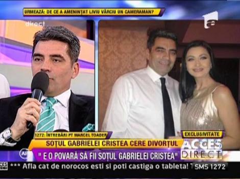 Marcel Toader: "E o mare povara sa fii sotul Gabrielei Cristea"