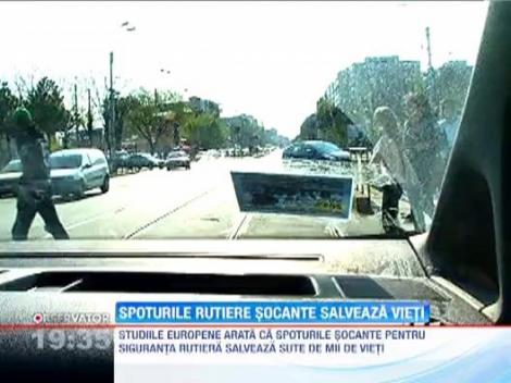 Spoturi rutiere socante pentru a salva vieti