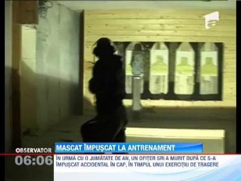 Un politist din trupele speciale a fost ranit de o schija in timpul unui antrenament
