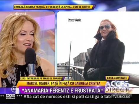 Anamaria Ferentz sare la gatul lui Marcel Toader: "Este un om rau si trebuie sa faca rau! "