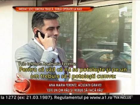Anamaria Ferentz, despre fostul sot Marcel Toader: "Este un om rau si trebuie sa faca rau"