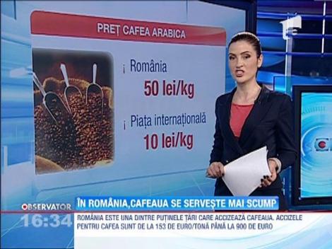 Romanii platesc dublu pentru cafea in comparatie cu restul europenilor