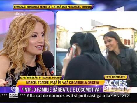 Marcel Toader: "O femeie nu poate sa fie niciodata in fata"