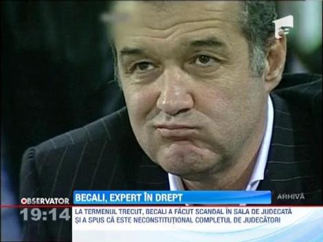 Gigi Becali, expert in drept