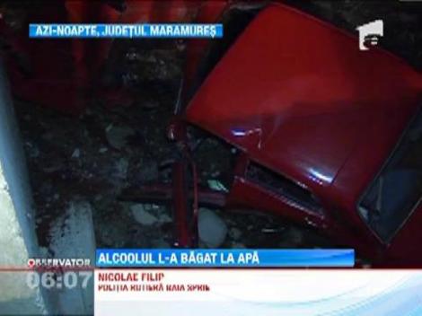 S-a grabit sa ajunga la capataiul mamei si a ajuns cu masina intr-un parau