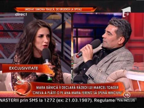 Mara Banica ii declara razboi lui Mircea Toader! Mara: "Oamenii spun ca le-ati mancat banii"