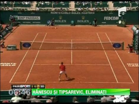 Victor Hanescu si Janko Tipsarevic, eliminati in primul tur la Monte Carlo