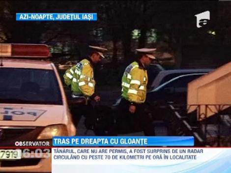 Urmarire cu focuri de arma pe o sosea din Iasi