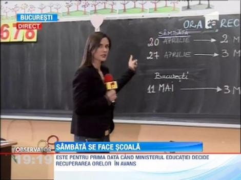 UPDATE / Elevii vor recupera in weekend orele de curs din zilele de 2 si 3 mai