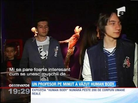 Un profesor pe minut la expozitia "Human Body"