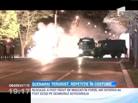 Scenariu terorist, repetitie in costume