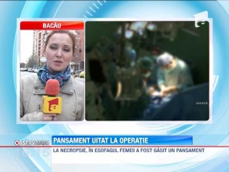 Pansament uitat la operatie