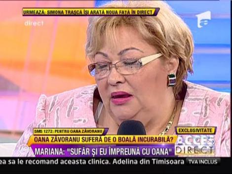 Mariana Zavoranu: "Oana mananca numai fructe"