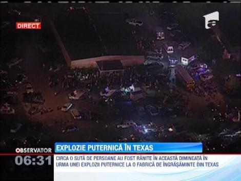Explozie puternica la o fabrica de ingrasaminte din Texas
