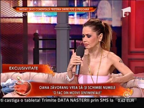 Oana Zavoranu vrea sa-si schimbe numele in Banicioiu