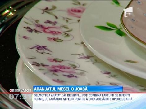 Designerul Pascal Delmotte a transformat aranjatul mesei intr-o arta