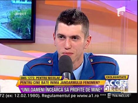 Jandarmul fenomen, Nicolae Lacatus, are sute de admiratoare! Cum se descurca tanarul 