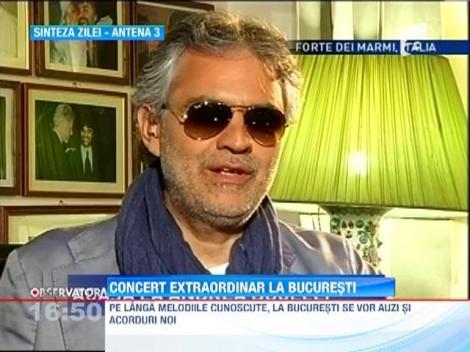 Andrea Bocelli, concert extraordinar la Bucuresti