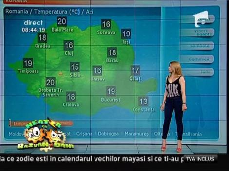Alexa Stoica, candidata "Vecina de la Neatza", prezinta rubrica Meteo