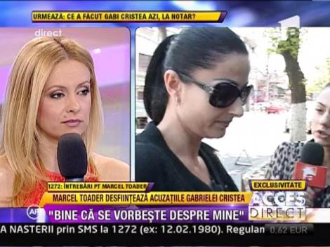 Marcel Toader: "Si maine as vrea sa divortez de Gabi"