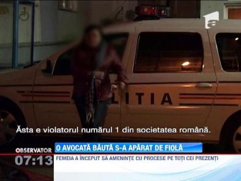 O avocata beata din Timisoara a sarit sa ii bata pe politisti