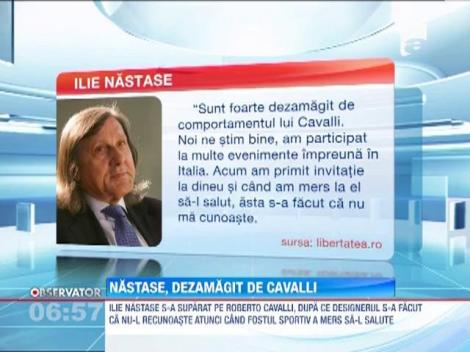 Vizita lui Roberto Cavalli in Romania i-a lasat un gust amar lui Ilie Nastase