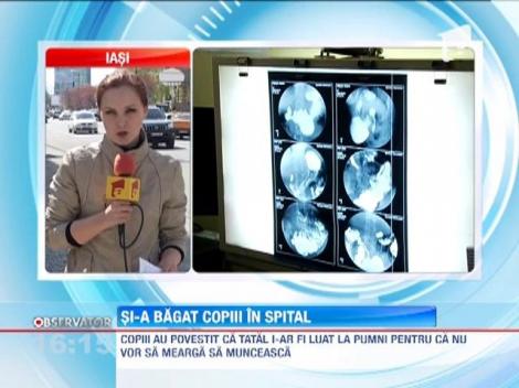 Vaslui: Trei frati au fost batuti crunt de propriul tata