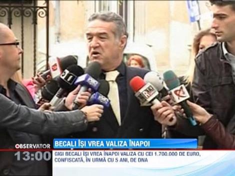 Gigi Becali isi vrea valiza inapoi