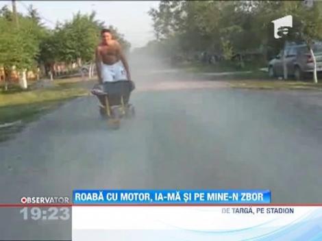 Timis: Un fotbalist accidentat a fost scos de pe teren intr-o roaba cu motor