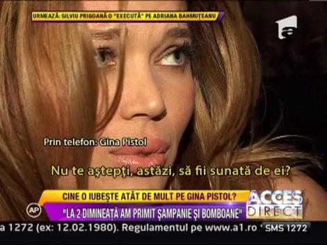 Gina Pistol, trezita cu sampanie fina si ciocolata!