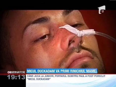 Tanarul portar accidentat va primi rinichiul mamei