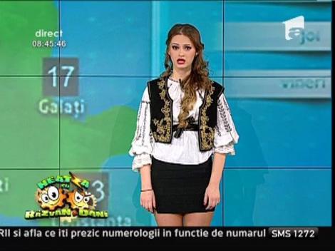 Toader Andreea Elena, candidata "Vecina de la Neatza", prezinta rubrica Meteo