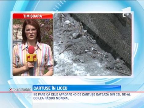 Cartuse gasite intr-un liceu din Timisoara