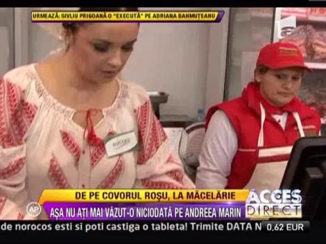 Andreea Marin, vanzatoare de carnati si carne tocata!
