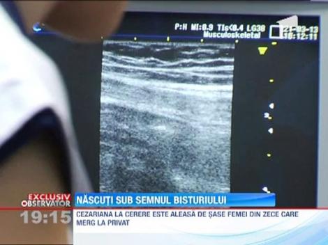 Tot mai multe femei din Romania apeleaza la nasterea prin cezariana