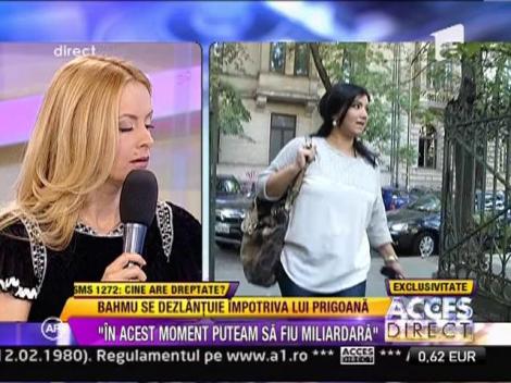 Adriana Bahmuteanu: "N-am stat cu Silviu Prigoana pentru bani"