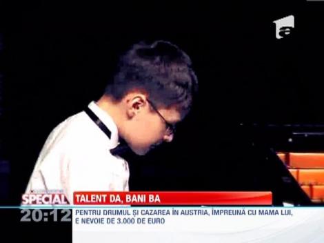 „Micul Mozart” de la Iasi are o bursa de la stat de 5 euro pe luna.