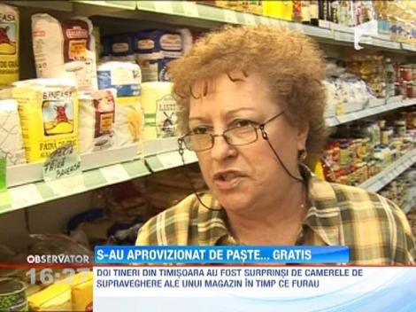 Furt ca in filme intr-un supermarket din Timisoara