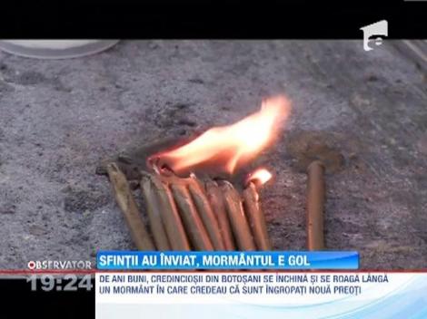 La Botosani s-a naruit un mit. Mormantul in care ar fi fost ingropati preoti "facatori de minuni" este GOL