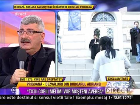 Silviu Prigoana: "Adriana a incalcat regulamentul interior la munca"